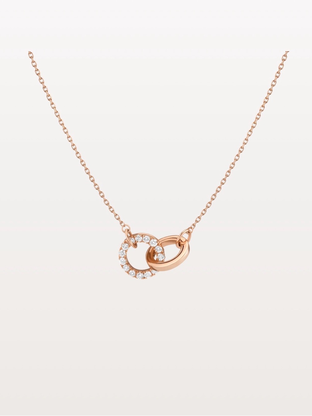 Aurate 14K Rose Gold Diamond Connection Necklace
